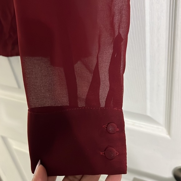 Dark Red/Maroon Blouse - Picture 2 of 5
